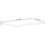 vidaXL Dessus de bureau avec courbe 100x50x2 5 cm manguier massif brut
