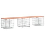 vidaXL Banc de jardin design gabion 203x44x42cm bois massif de douglas