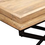 Vidaxl table basse bois de manguier massif 110 x 55 x 42 cm
