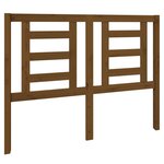 vidaXL Tête de lit Marron miel 126x4x100 cm Bois massif de pin