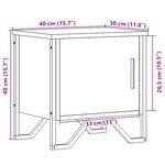 vidaXL Tables de chevet 2 Pièces sonoma gris 40x30x40 cm bois ingénierie
