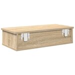 vidaXL Étagère murale avec tiroirs chêne sonoma bois d'ingénierie