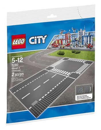 Lego 7280 city - route droite et carrefour