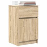 vidaXL Tables de chevet 2 Pièces chêne sonoma 39x35x65 cm bois ingénierie