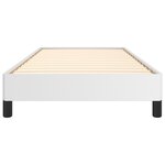 vidaXL Cadre de lit Blanc 90x190 cm Similicuir