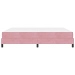 vidaXL Lit boxspring avec matelas Rose 180 x 200 cm Velours