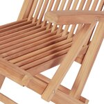 Vidaxl mobilier à dîner d'extérieur 7 pièces bois de teck solide