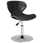 vidaXL Chaises à manger lot de 2 noir similicuir