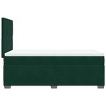 vidaXL Sommier à lattes de lit avec matelas Vert foncé 90x190 cm