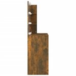 vidaXL Coiffeuse avec LED Chêne marron 74 5x40x141 cm