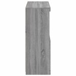 vidaXL Buffet avec lumières LED sonoma gris 81x37x100 cm