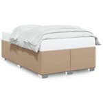 vidaXL Cadre de lit sans matelas cappuccino 120x190 cm similicuir