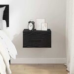 vidaXL Cabinet de chevet Chêne noir 35 x 35 x 20 cm Bois d'ingénierie