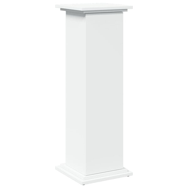 vidaXL Piédestal avec rangement blanc 31x30x90 cm bois d'ingénierie