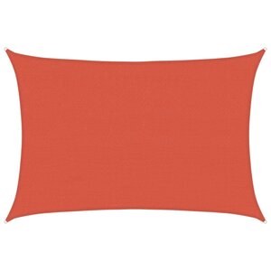 vidaXL Voile d'ombrage 160 g/m² Terre cuite 4x6 m PEHD