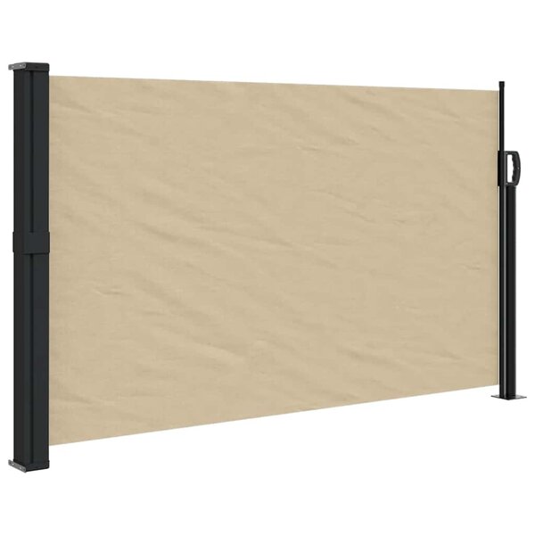 vidaXL Auvent latéral rétractable beige 120x500 cm
