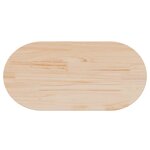 vidaXL Dessus de table 90x45x2 5 cm bois de pin massif ovale