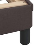 vidaXL Cadre de lit sans matelas marron foncé 90x190 cm tissu