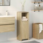 vidaXL Armoire de salle de bain Chêne sonoma 30x30x95 cm Aggloméré