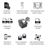 Imprimante cloud shopify ticket commande 80mm