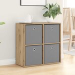 vidaXL Buffet avec tiroir Chêne artisanal 68 5 x 32 x 67 cm