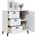 vidaXL Buffet VIKEN blanc 80x40x80 cm bois d'ingénierie