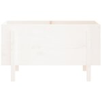 vidaXL Lit surélevé de jardin blanc 101x50x57 cm bois de pin massif