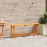vidaXL Banc extérieur Marron 119 x 35 x 47 cm Bois de pin massif