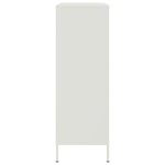 vidaXL Buffet haut blanc 68x39x113 cm acier