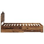 vidaXL Cadre de lit Bois ancien 100 x 200 cm Bois d'ingénierie