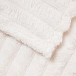 vidaXL Couvertures à jeter 6 Pièces Crème 200 x 150 cm Toison