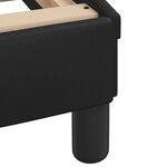 vidaXL Lit avec matelas noir 160x200 cm similicuir