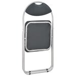 vidaXL Chaises pliantes à manger lot de 4 noir similicuir
