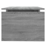 vidaXL Table basse Sonoma gris 68x50x38 cm Bois d'ingénierie