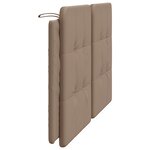 vidaXL Coussin de tête de lit cappuccino 160 cm similicuir
