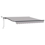 Auvent rétractable automatique vidaXL avec lumière gris clair 300x250 cm