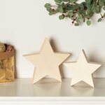 2 plateaux en bois étoile
