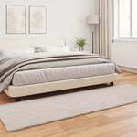 vidaXL Tapis en Fourrure Synthétique de Lapin Olite Beige 80 x 250 cm