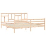 vidaXL Cadre de lit sans matelas 200x200 cm bois massif