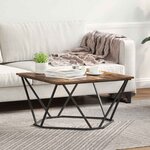 vidaXL Table basse Chêne fumé 80 x 80 x 45 cm