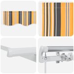 vidaXL Auvent Rétractable Multicolore 350 x 200 cm
