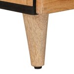 vidaXL Haut Armoire Naturel 60 x 33 5 x 100 cm Bois de mangue massif