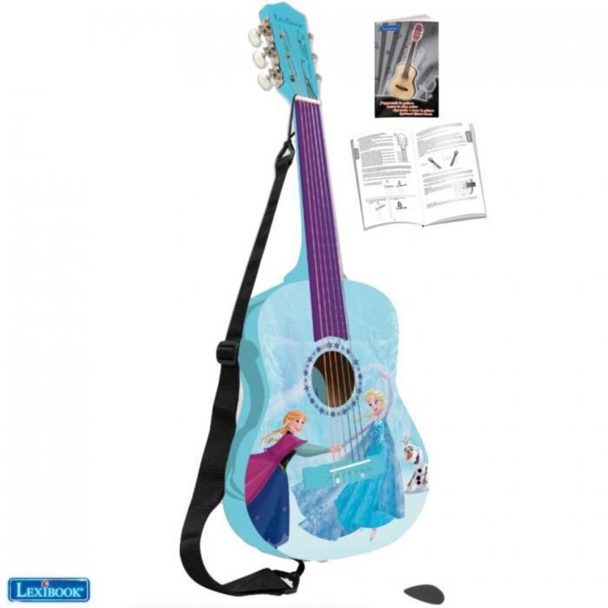Guitare Acoustique Pour Enfant (6 Cordes) 60 Cm + Médiator 20320