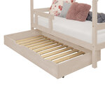 Tiroir de lit 80 x 180 avec sommier BUDDY - beige