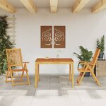 vidaXL Ensemble à manger de jardin 3 Pièces Bois d'acacia solide