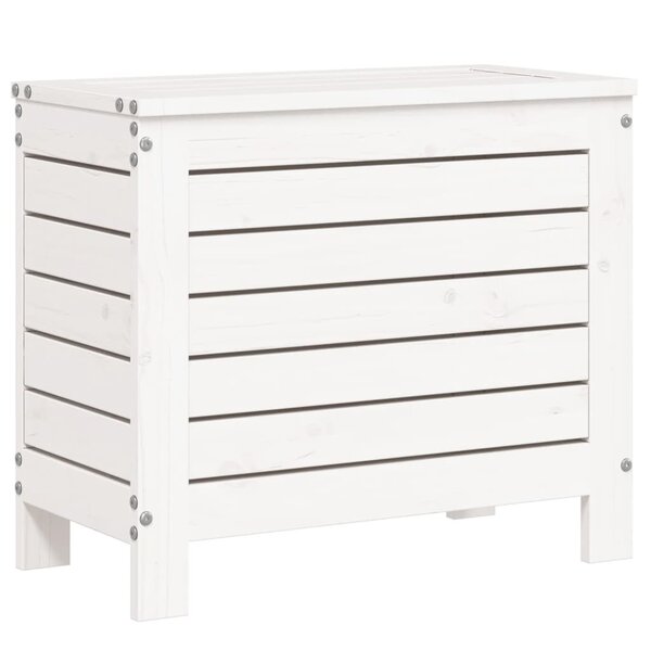 vidaXL Repose-pied de jardin blanc 62x31 5x52 cm bois de pin massif
