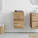 vidaXL Meuble de Salle de Bain In-between Chêne artisanal