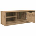 vidaXL Meuble TV Chêne artisanal 102 x 35 x 36 5 cm Bois d'ingénierie