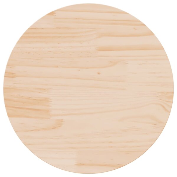 vidaXL Dessus de table rond Ø50x3 cm bois de pin massif