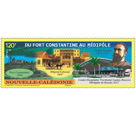 Timbre Nouvelle Calédonie - Du Fort Constantine au Médipôle